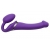 Фиолетовый безремневой вибрострапон Vibrating Bendable Strap-On - size L - Strap-on-me - купить с доставкой в Хабаровске
