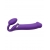 Фиолетовый безремневой вибрострапон Silicone Bendable Strap-On - size XL - Strap-on-me - купить с доставкой в Хабаровске