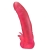 Розовая насадка для страпона с клиторальными лепестками - 18,5 см. - LOVETOY (А-Полимер) - купить с доставкой в Хабаровске