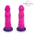 Розовый рельефный фантазийный фаллоимитатор - 20 см. - Bior toys - купить с доставкой в Хабаровске