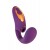 Фиолетовый вибромассажер с клиторальной стимуляцией Megam - ToyFa