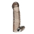 Дымчатая насадка на пенис с вибрацией  Vibrating Penis Enhancing Sleeve Extension - 13,3 см. - BlueLine - в Хабаровске купить с доставкой