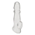 Прозрачная насадка для пениса Girthy Penis Enhancing Sleeve Extension - 17,1 см. - BlueLine - в Хабаровске купить с доставкой