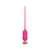 Розовый тонкий стимулятор Nipple Vibrator - 23 см. - I-MOON - купить с доставкой в Хабаровске