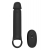 Черная насадка-удлинитель с вибрацией Vibrating Extender With Remote - Dream Toys - в Хабаровске купить с доставкой