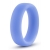 Голубое люминесцентное кольцо Silicone Glo Cock Ring - Blush Novelties - в Хабаровске купить с доставкой