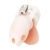 Белая клетка для пениса Silicone Small 2 in Cock Cage With Ball Divider - BlueLine - купить с доставкой в Хабаровске