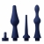 Набор из 3 универсальных насадок для анального душа Universal 3 Piece Silicone Enema Attachment Set - XR Brands - купить с доставкой в Хабаровске