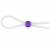 Прозрачное лассо с фиолетовой бусиной SILICONE COCK RING WITH BEAD LAVENDER - NMC - в Хабаровске купить с доставкой