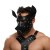 Черная кожаная маска «Собака» - Crazy Handmade - купить с доставкой в Хабаровске