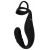 Черное эрекционное кольцо со стимуляцией промежности и анальной пробкой Cock Ring with RC Prostate Plug - Orion - в Хабаровске купить с доставкой