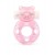 Розовое эрекционное виброкольцо в форме мишки - 1137 - в Хабаровске купить с доставкой