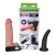 Страпон с 2 насадками и вибрацией UniStrap - 19 и 12 см. - LOVETOY (А-Полимер) - купить с доставкой в Хабаровске