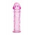 Гладкая розовая насадка с усиками под головкой - 12,5 см. - Toyfa Basic - в Хабаровске купить с доставкой