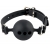 Силиконовый кляп-шар с отверстиями для дыхания Silicone Breathable Ball Gag Small - Pipedream - купить с доставкой в Хабаровске