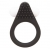 Чёрное эрекционное кольцо LIT-UP SILICONE STIMU RING 1 BLACK - Dream Toys - в Хабаровске купить с доставкой