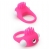 Розовое эрекционное кольцо с щеточкой LIT-UP SILICONE STIMU RING 5 - Dream Toys - в Хабаровске купить с доставкой