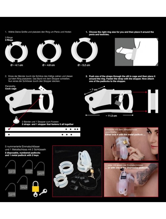 Набор для мужского пояса верности Cock Cage Set - Orion - купить с доставкой в Хабаровске