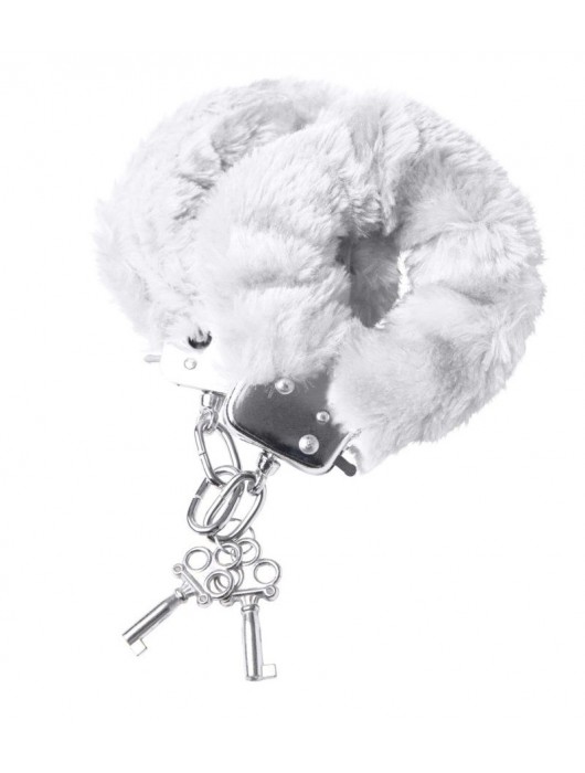 Наручники с белой меховой опушкой - ToyFa - купить с доставкой в Хабаровске