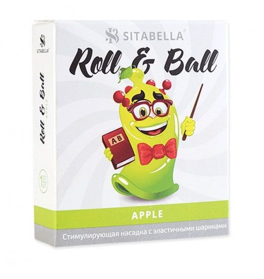 Стимулирующий презерватив-насадка Roll   Ball Apple - Sitabella - купить с доставкой в Хабаровске