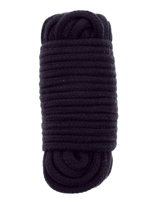 Черная веревка для связывания BONDX LOVE ROPE - 10 м. - Dream Toys - купить с доставкой в Хабаровске