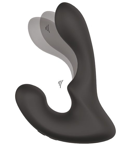 Чёрный массажер простаты с 2 моторами BOOTY ROCKER - Dream Toys - в Хабаровске купить с доставкой