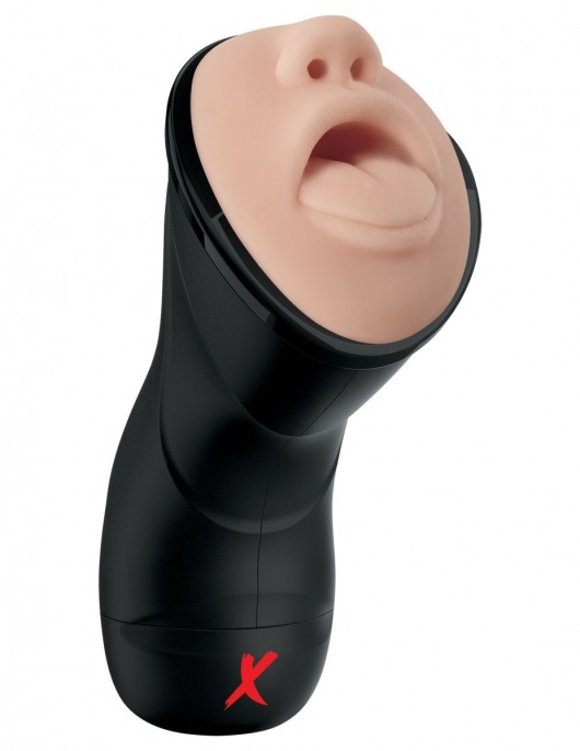 Мастурбатор-ротик Deep Throat Vibrating Stroker - Pipedream - в Хабаровске купить с доставкой