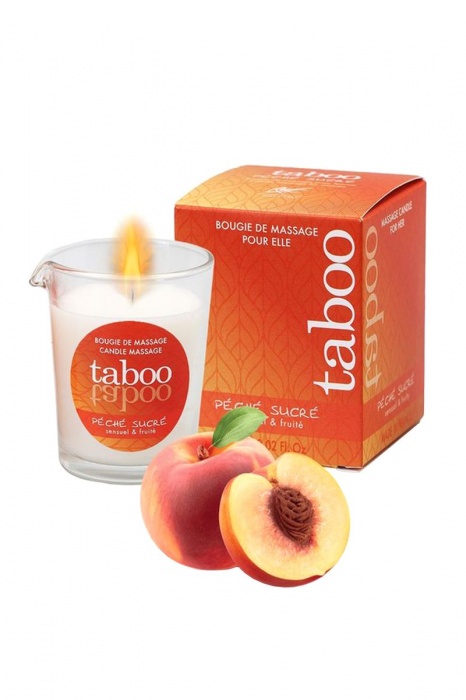 Массажное аромамасло с афродизиаками для женщин RUF Taboo Peche sucre - 60 гр. - RUF - купить с доставкой в Хабаровске