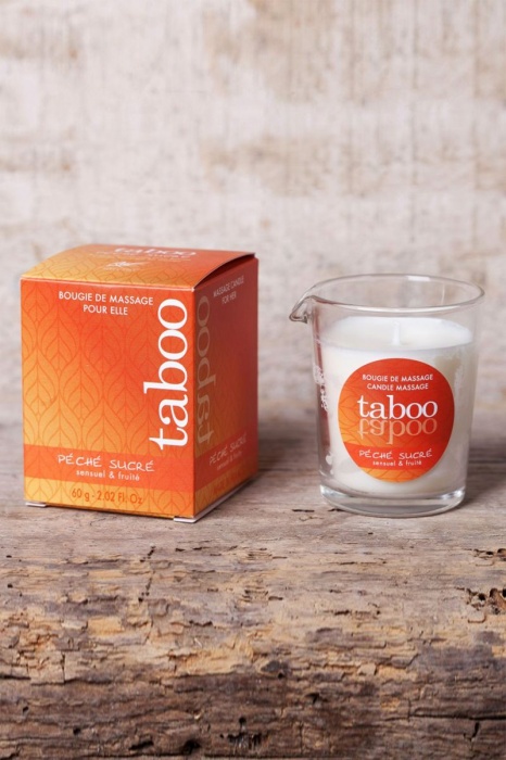 Массажное аромамасло с афродизиаками для женщин RUF Taboo Peche sucre - 60 гр. - RUF - купить с доставкой в Хабаровске