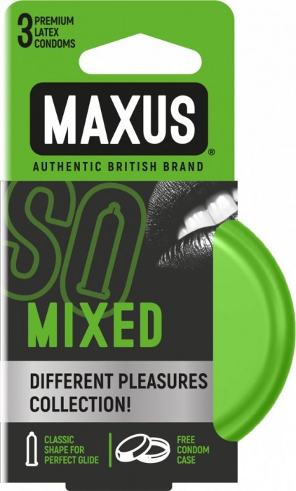 Презервативы в железном кейсе MAXUS Mixed - 3 шт. - Maxus - купить с доставкой в Хабаровске