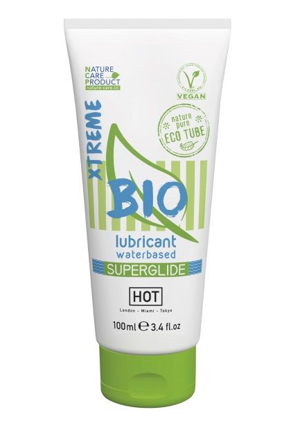 Интимный увлажняющий гель BIO SuperGlide Xtreme - 100 мл. - HOT - купить с доставкой в Хабаровске