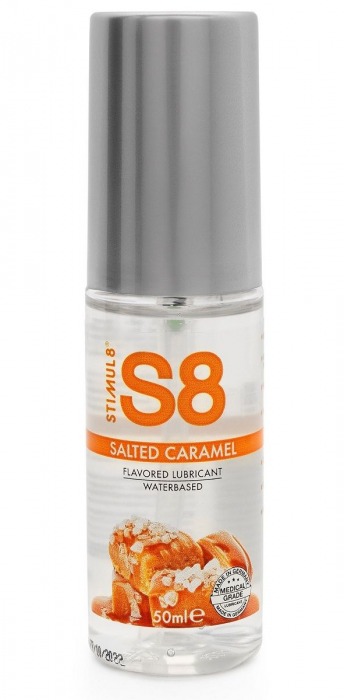 Лубрикант S8 Flavored Lube со вкусом солёной карамели - 50 мл. - Stimul8 - купить с доставкой в Хабаровске
