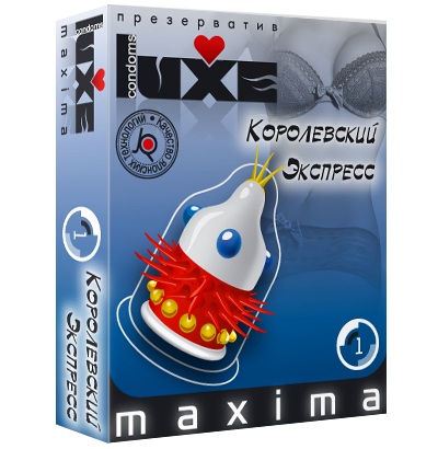 Презерватив LUXE Maxima  Королевский экспресс  - 1 шт. - Luxe - купить с доставкой в Хабаровске
