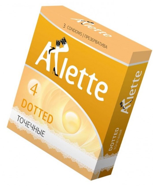 Презервативы Arlette Dotted с точечной текстурой - 3 шт. - Arlette - купить с доставкой в Хабаровске