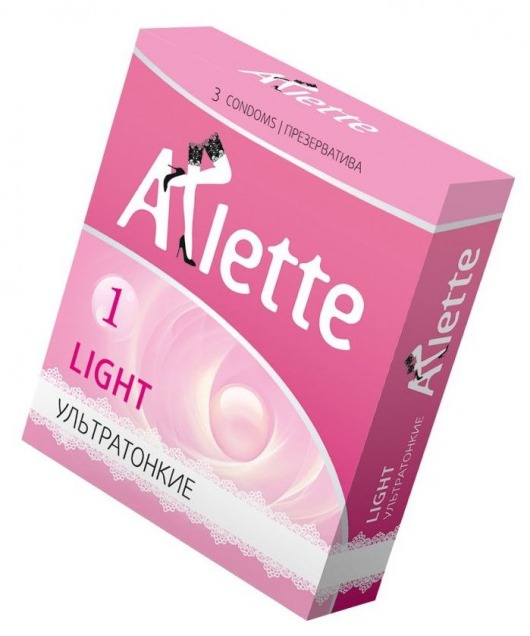Ультратонкие презервативы Arlette Light - 3 шт. - Arlette - купить с доставкой в Хабаровске