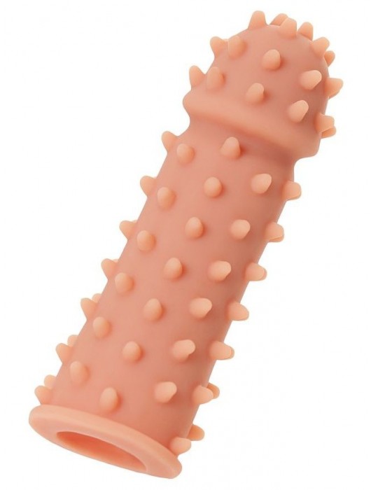 Телесная реалистичная насадка KOKOS Extreme Sleeve 03 с дополнительной стимуляцией - 12,7 см. - KOKOS - в Хабаровске купить с доставкой