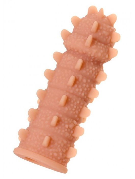 Телесная реалистичная насадка KOKOS Extreme Sleeve 04 с дополнительной стимуляцией - 12,7 см. - KOKOS - в Хабаровске купить с доставкой