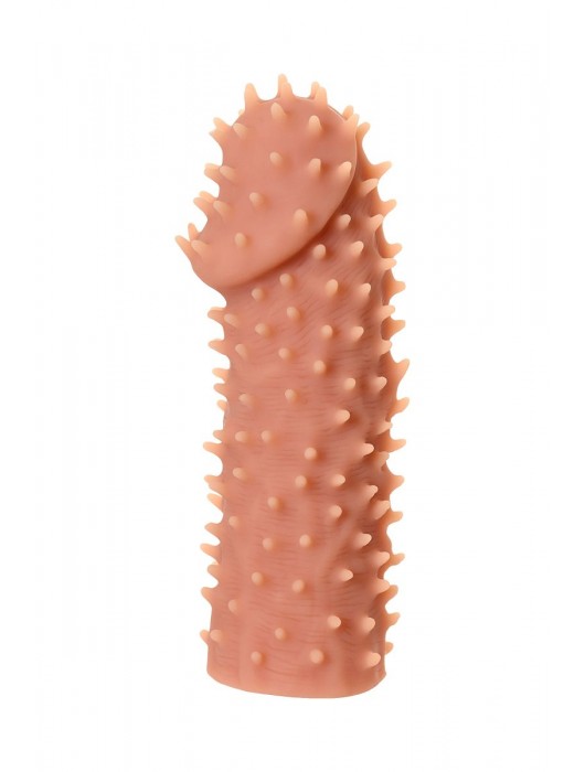 Телесная реалистичная насадка KOKOS Extreme Sleeve 07 с дополнительной стимуляцией - 12,7 см. - KOKOS - в Хабаровске купить с доставкой