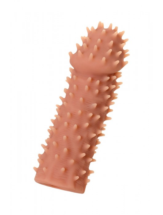 Телесная реалистичная насадка KOKOS Extreme Sleeve 07 с дополнительной стимуляцией - 12,7 см. - KOKOS - в Хабаровске купить с доставкой