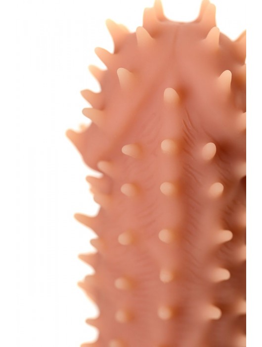 Телесная реалистичная насадка KOKOS Extreme Sleeve 07 с дополнительной стимуляцией - 12,7 см. - KOKOS - в Хабаровске купить с доставкой