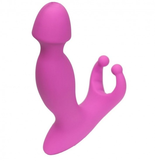 Розовый стимулятор простаты с усиками - 15 см. - 4sexdreaM - в Хабаровске купить с доставкой