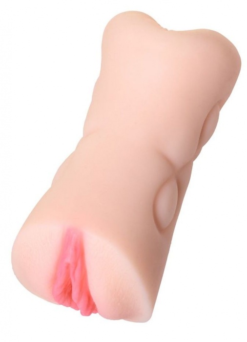 Телесный двусторонний мастурбатор Rich Fruit - вагина и анус - ToyFa - в Хабаровске купить с доставкой