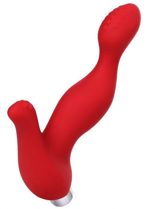 Красный силиконовый вибростимулятор простаты Proman - 12,5 см. - ToyFa - в Хабаровске купить с доставкой