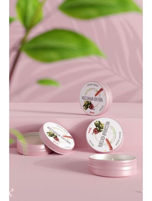 Массажная свеча «Массажный коктейль» с ароматом пина колады - 30 мл. - ToyFa - купить с доставкой в Хабаровске