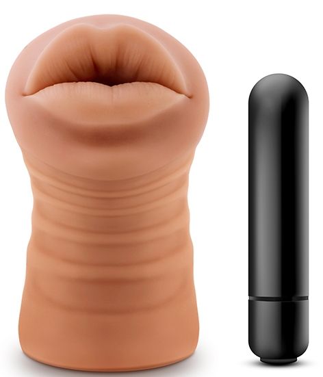 Кофейный мастурбатор-ротик Isabella - Blush Novelties - в Хабаровске купить с доставкой