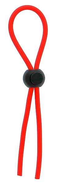 Красное эрекционное лассо с одной бусинкой-утяжкой STRETCHY THICK LASSO - Dream Toys - в Хабаровске купить с доставкой