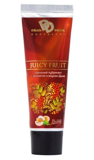 Интимный съедобный лубрикант JUICY FRUIT с ароматом дыни - 30 мл. - БиоМед - купить с доставкой в Хабаровске