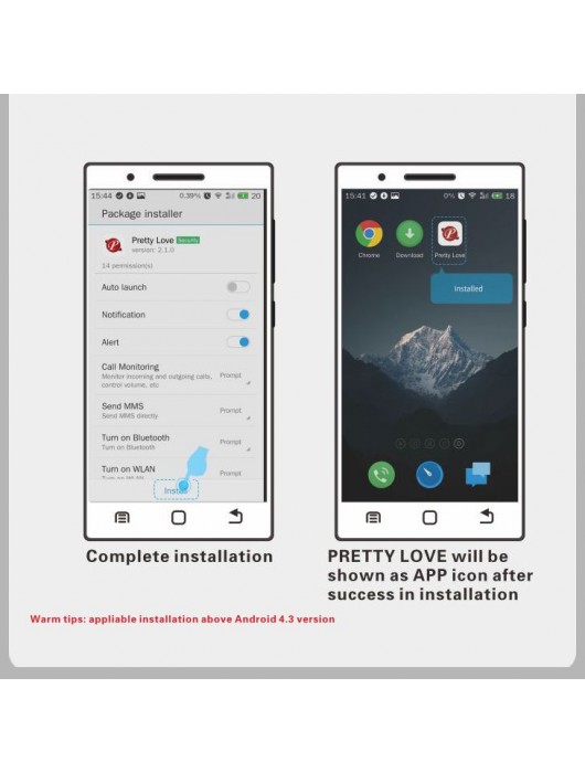 Лиловые вагинальные шарики Elvira с управлением через смартфон - Baile