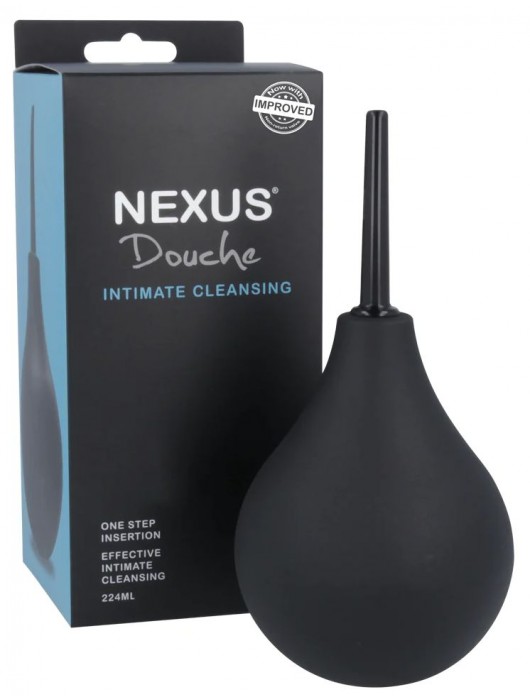 Черный анальный душ с обратным клапаном Non Return Valve Anal Douche - Nexus Range - купить с доставкой в Хабаровске