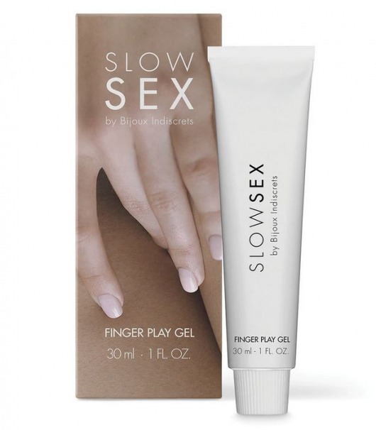 Гель для мастурбации с ароматом кокоса Slow Sex Finger Play Gel - 30 мл. - Bijoux Indiscrets - купить с доставкой в Хабаровске